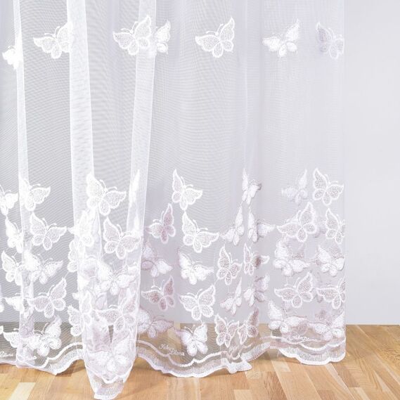 Тюль сетка с вышивкой Fly V-pudra, фото 3 Тюль сетка с вышивкой Fly V-pudra, фото 3