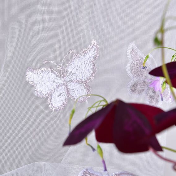 Тюль сетка с вышивкой Fly V-pudra, фото 6 Тюль сетка с вышивкой Fly V-pudra, фото 6