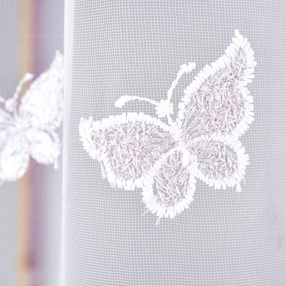 Тюль сетка с вышивкой Fly V-pudra, фото 9