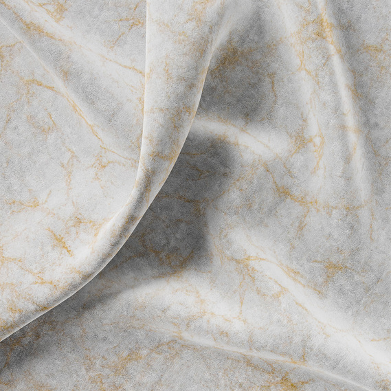 Тканина портьєрна Бархат Мармур V-102-374013 молоко, фото 1
