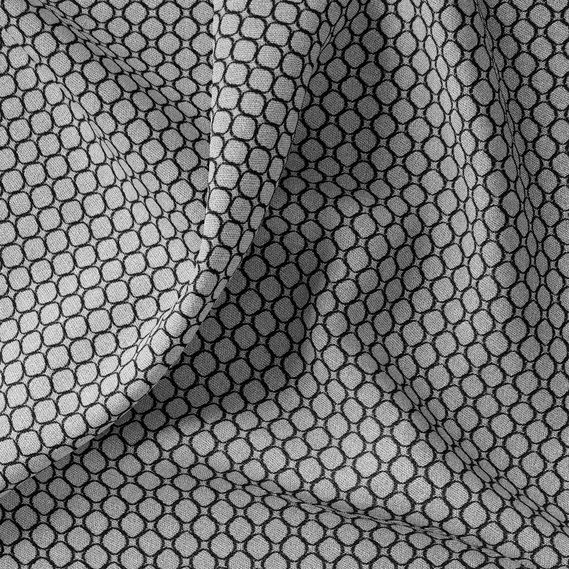 Тканина портьєрна жакардова Buse 26, шторна тканина, тканина для штор, штори, портьєри, гардіни, тканина для гардин V-E07 графіт, фото 1