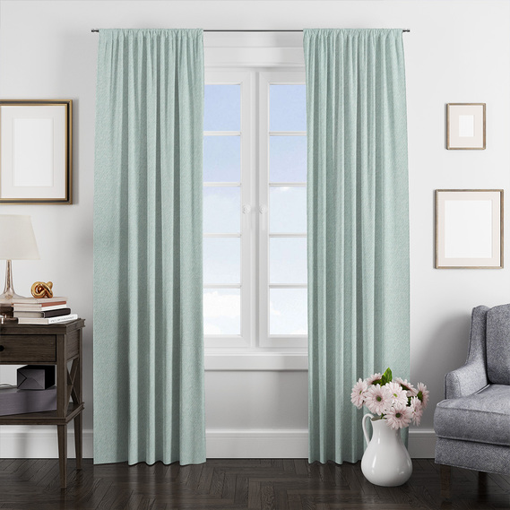 Ткань портьерная однотонная Suet Kadife V-808 ментол, фото 2