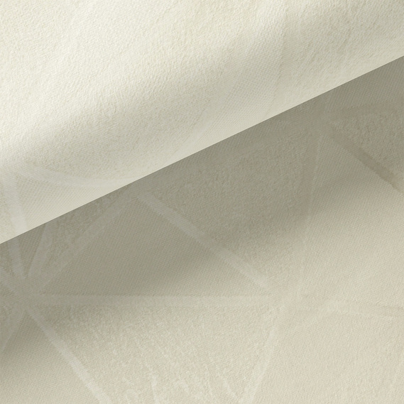 Тканина портьєрна однотонна Сюїта Графіка V-02 молоко, фото 2