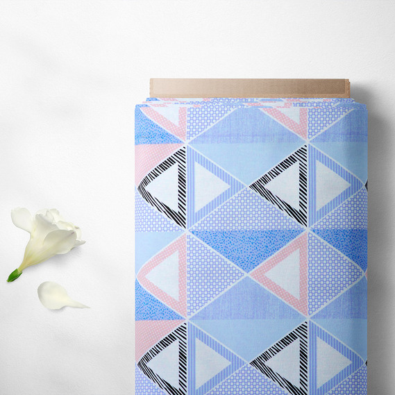 Тканина бязь ранфорс для постільної білизни 2,4 м V-8 23361 11 абстракція блакитна пудра, Геометрія, фото 2 Тканина бязь ранфорс для постільної білизни 2,4 м V-8 23361 11 абстракція блакитна пудра, Геометрія, фото 2