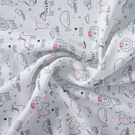 Тканина бязь ранфорс для постільної білизни 2,4 м V-3 24149 3 Happy Baby рожева, Дитячий, фото 1 Тканина бязь ранфорс для постільної білизни 2,4 м V-3 24149 3 Happy Baby рожева, Дитячий, фото 1