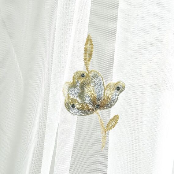 Тюль фатин с вышивкой Лорентина V-5 блак, фото 5 Тюль фатин с вышивкой Лорентина V-5 блак, фото 5