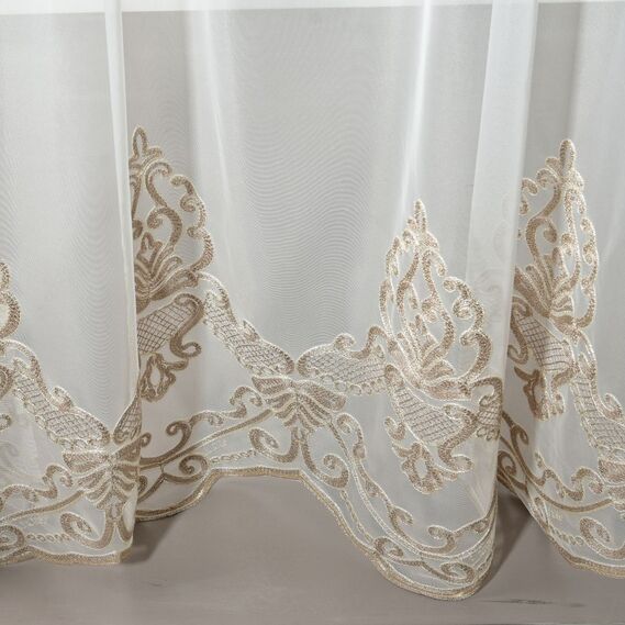 Тюль фатин з вишивкою Джудіт V-205 лате, фото 8 Тюль фатин з вишивкою Джудіт V-205 лате, фото 8