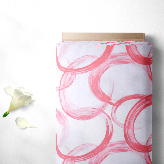 Calico fabric 2.4 Selonya V-М03007 1 акварель пудра, Акварель, фото 2