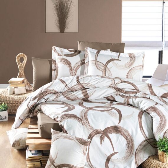 Calico fabric 2.4 Selonya V-М03007 2 акварель коричнева, Акварель, фото 1