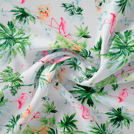 Тканина бязь ранфорс для постільної білизни 2,4 м V-12 23961 6 фламінго хакі, фото 4