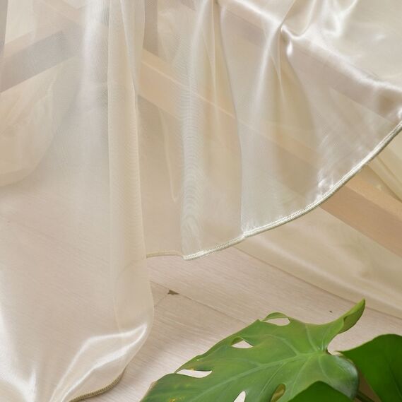 Тюль сетка однотонный Ege V-03 крем, фото 2 Тюль сетка однотонный Ege V-03 крем, фото 2