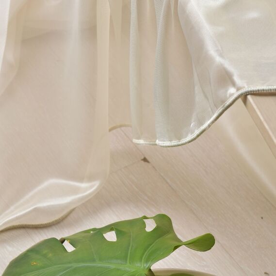 Тюль сетка однотонный Ege V-03 крем, фото 3