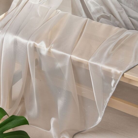 Тюль сетка однотонный Ege V-05 сірий беж, фото 4 Тюль сетка однотонный Ege V-05 сірий беж, фото 4