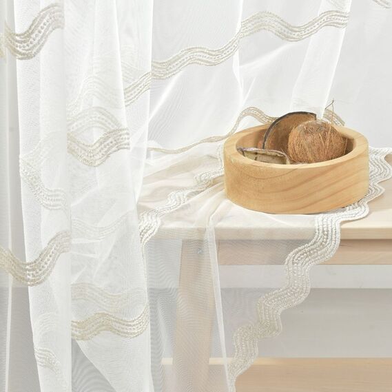 Тюль сітка однотонний Ege V-101 золото, фото 1