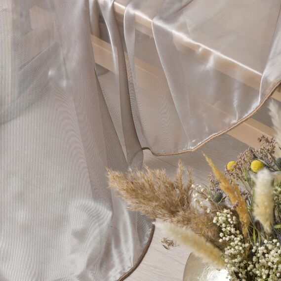 Тюль сітка однотонний Ege V-201 мокко, фото 1