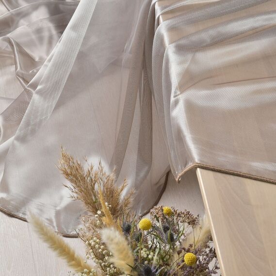 Тюль сітка однотонний Ege V-201 мокко, фото 4