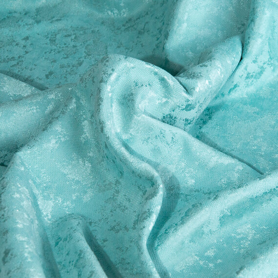 Тканина портьєрна однотонна Shinil V-27 лазурь, фото 3