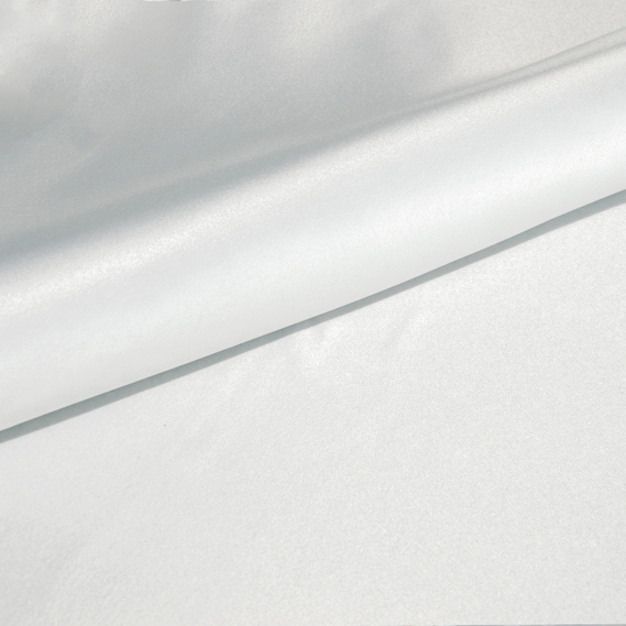 Ткань портьерная однотонная атлас Lux V-02 крем, фото 2