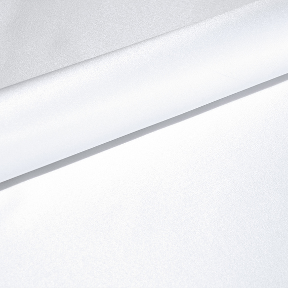 Тканина портьєрна однотонна атлас Lux V-01 біла, фото 2