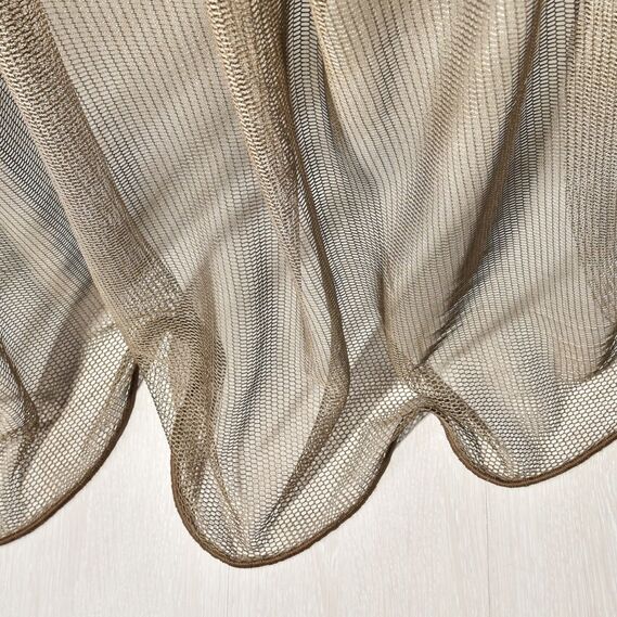 Тюль сітка однотонний Соти V-кава, фото 1 Тюль сітка однотонний Соти V-кава, фото 1