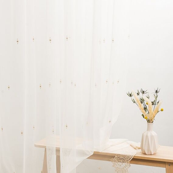 Тюль фатин с вышивкой Лада золото, фото 5 Тюль фатин с вышивкой Лада золото, фото 5