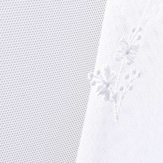 Тюль фатин з вишивкою Nice біла, фото 8 Тюль фатин з вишивкою Nice біла, фото 8