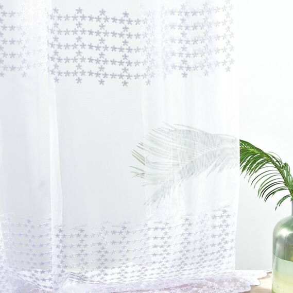 Тюль фатин з вишивкою Stars V-beyaz , фото 2 Тюль фатин з вишивкою Stars V-beyaz , фото 2