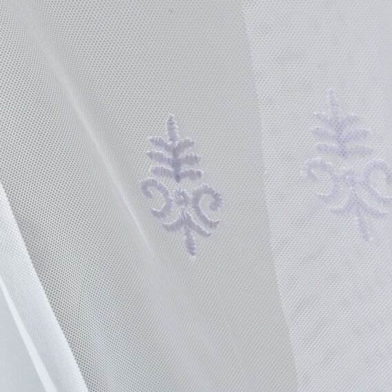 Тюль фатин с вышивкой Дайра V-beyaz , фото 6