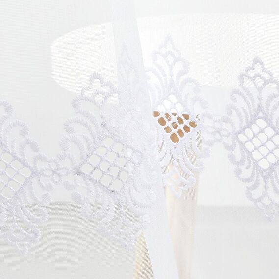 Тюль батист с вышивкой Borelli V-beyaz , фото 6 Тюль батист с вышивкой Borelli V-beyaz , фото 6