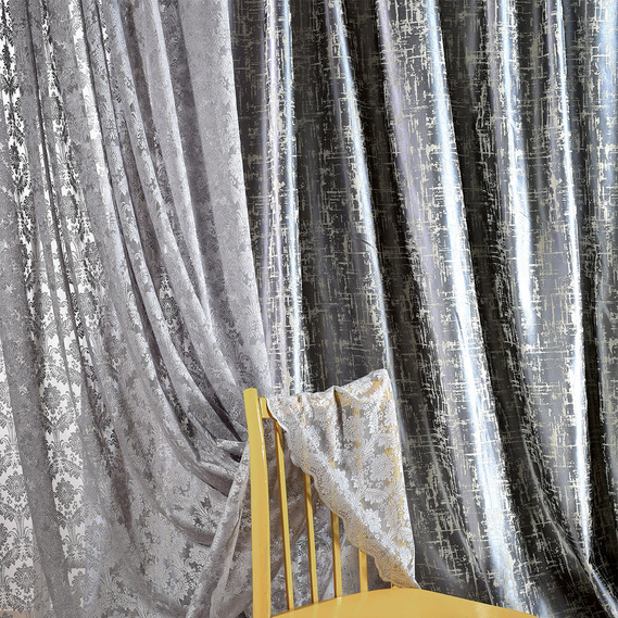 Ткань портьерная жаккардовая Irma  V-C3416 іній, фото 5