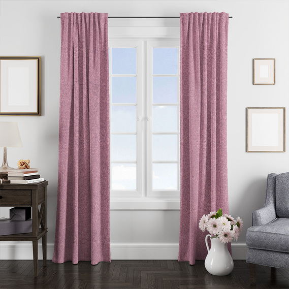 Портьерная рогожка Wog V-7261 брусниця, фото 2