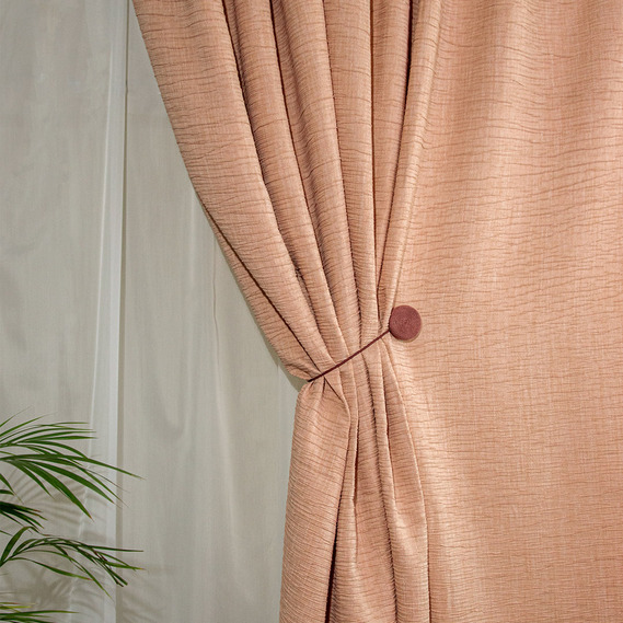 Тканина портьєрна жакардова Маріо V-05 теракот, фото 1 Тканина портьєрна жакардова Маріо V-05 теракот, фото 1