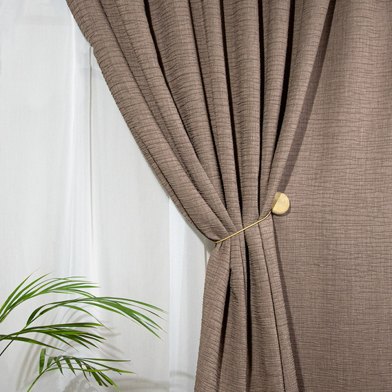 Ткань портьерная жаккардовая Марио V-13 мокко, фото 1