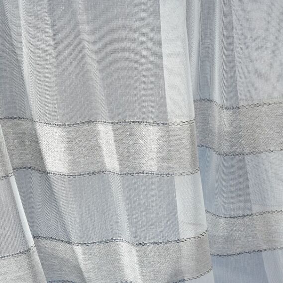 Тюль набивной мешковина Вария V-03 сіра, фото 1 Тюль набивной мешковина Вария V-03 сіра, фото 1
