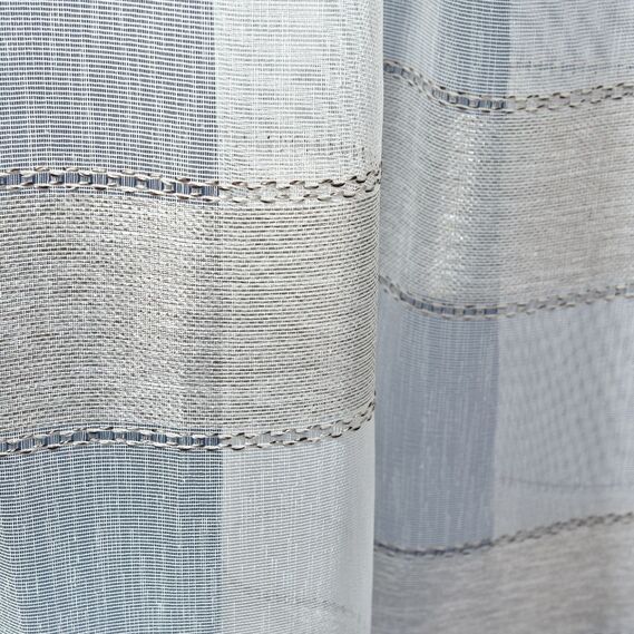 Тюль набивной мешковина Вария V-03 сіра, фото 3