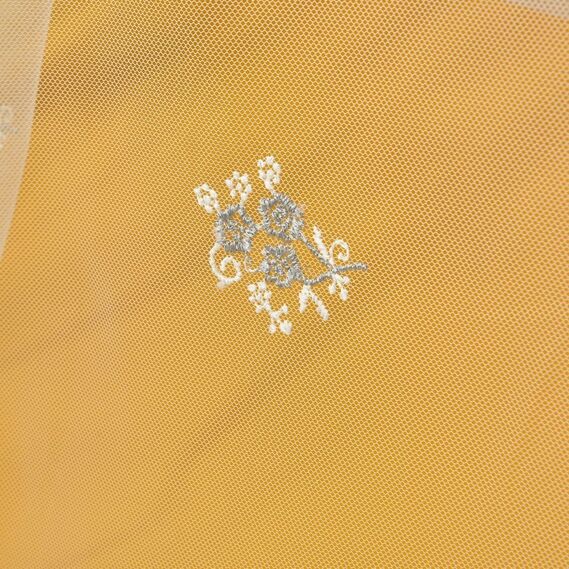 Тюль фатин з вишивкою Жаклін V-сіра, фото 4 Тюль фатин з вишивкою Жаклін V-сіра, фото 4