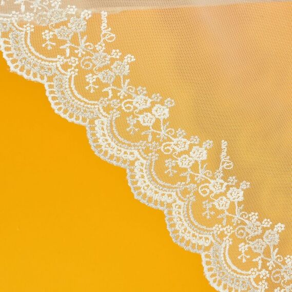 Tulle tulle with Jacqueline embroidery V- крем золото, фото 2 Tulle tulle with Jacqueline embroidery V- крем золото, фото 2