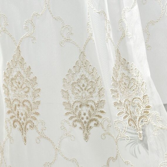 Тюль сітка з вишивкою Мілена V-візон, фото 3 Тюль сітка з вишивкою Мілена V-візон, фото 3