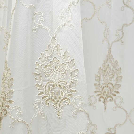 Тюль сітка з вишивкою Мілена V-візон, фото 4 Тюль сітка з вишивкою Мілена V-візон, фото 4