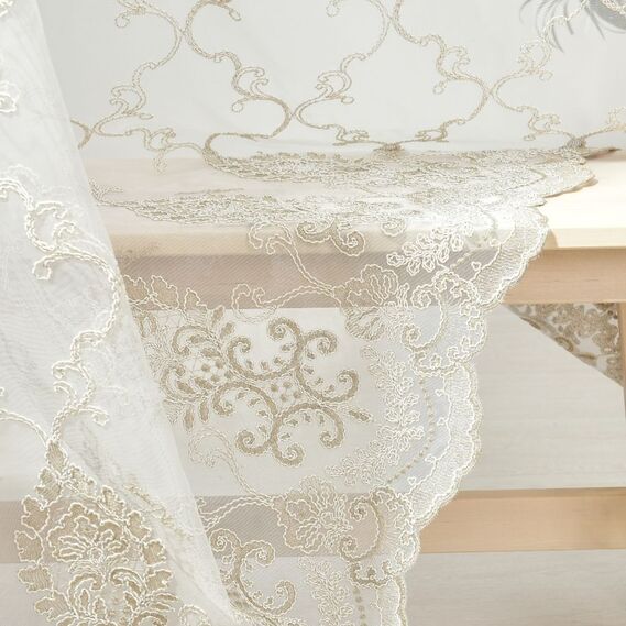 Тюль сітка з вишивкою Мілена V-візон, фото 5 Тюль сітка з вишивкою Мілена V-візон, фото 5