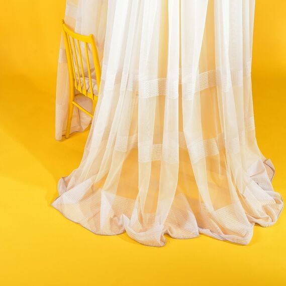 Тюль набивний сітка Кантрі V-06 пудра, фото 5 Тюль набивний сітка Кантрі V-06 пудра, фото 5