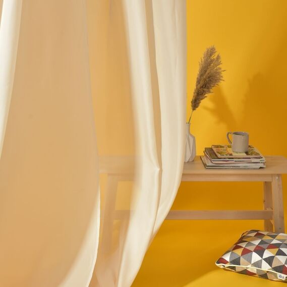 Тюль органза шелк однотонный Изольда V-25299 беж, фото 2 Тюль органза шелк однотонный Изольда V-25299 беж, фото 2