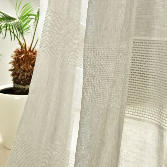 Тюль рогожка Манар смуга V-20 сіра, фото 3 Тюль рогожка Манар смуга V-20 сіра, фото 3