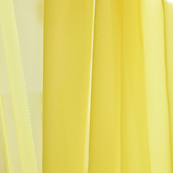 Тюль органза однотонний Tergal  V-105 лимон, фото 2 Тюль органза однотонний Tergal  V-105 лимон, фото 2