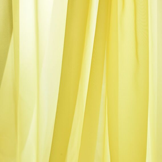 Тюль органза однотонний Tergal  V-105 лимон, фото 4 Тюль органза однотонний Tergal  V-105 лимон, фото 4