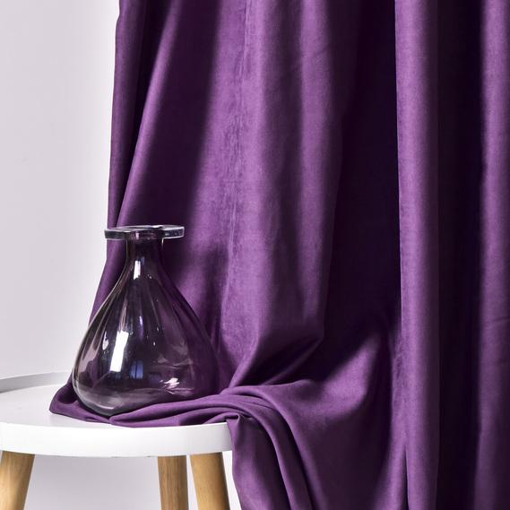 Тканина портьєрна Джерсі V-30 бузок, фото 3