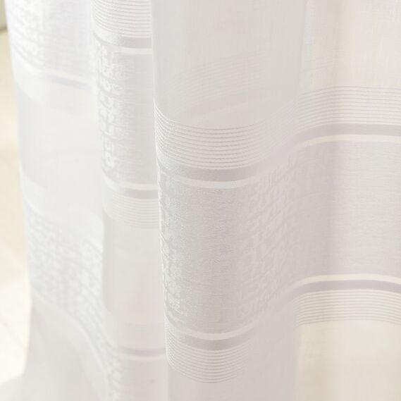 Тюль набивной батист Ghita V-1107 біла, фото 2 Тюль набивной батист Ghita V-1107 біла, фото 2