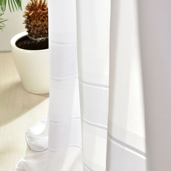 Тюль набивной батист Ghita V-1107 біла, фото 5 Тюль набивной батист Ghita V-1107 біла, фото 5