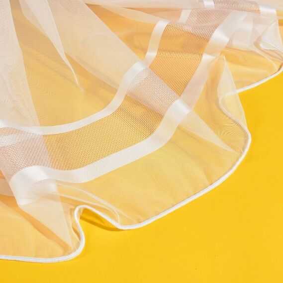 Тюль набивний сітка Chanel V-605 пудра, фото 3 Тюль набивний сітка Chanel V-605 пудра, фото 3