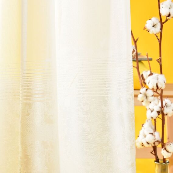 Тюль набивной батист Anton V-402 крем, фото 2 Тюль набивной батист Anton V-402 крем, фото 2